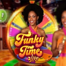 Official Live Casino logo: Funky Time by Evolution at Playfina Casino