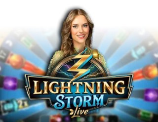 Official Live Casino logo: Lightning Storm by Evolution at Playfina Casino