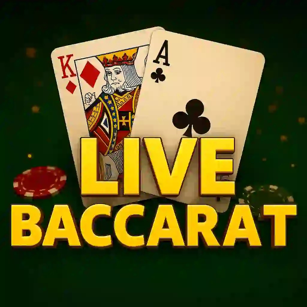 Live Casino logo of Live Baccarat from Evolution at Playfina Casino
