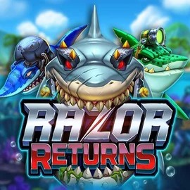 Razor Returns logo by Push Gaming Playfina Casino