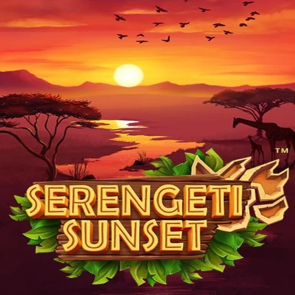 Serengeti Sunset slot logo by Skywind Group at Playfina Casino